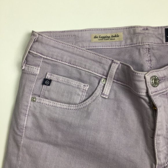 AG ADRIANO GOLDSCHMIED 5 Pocket Purple The Legging Super Skinny Ankle Jeans - Picture 5 of 13